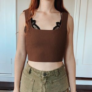 New Granola Girl Ghanda Ripple Cami Bark XS-S